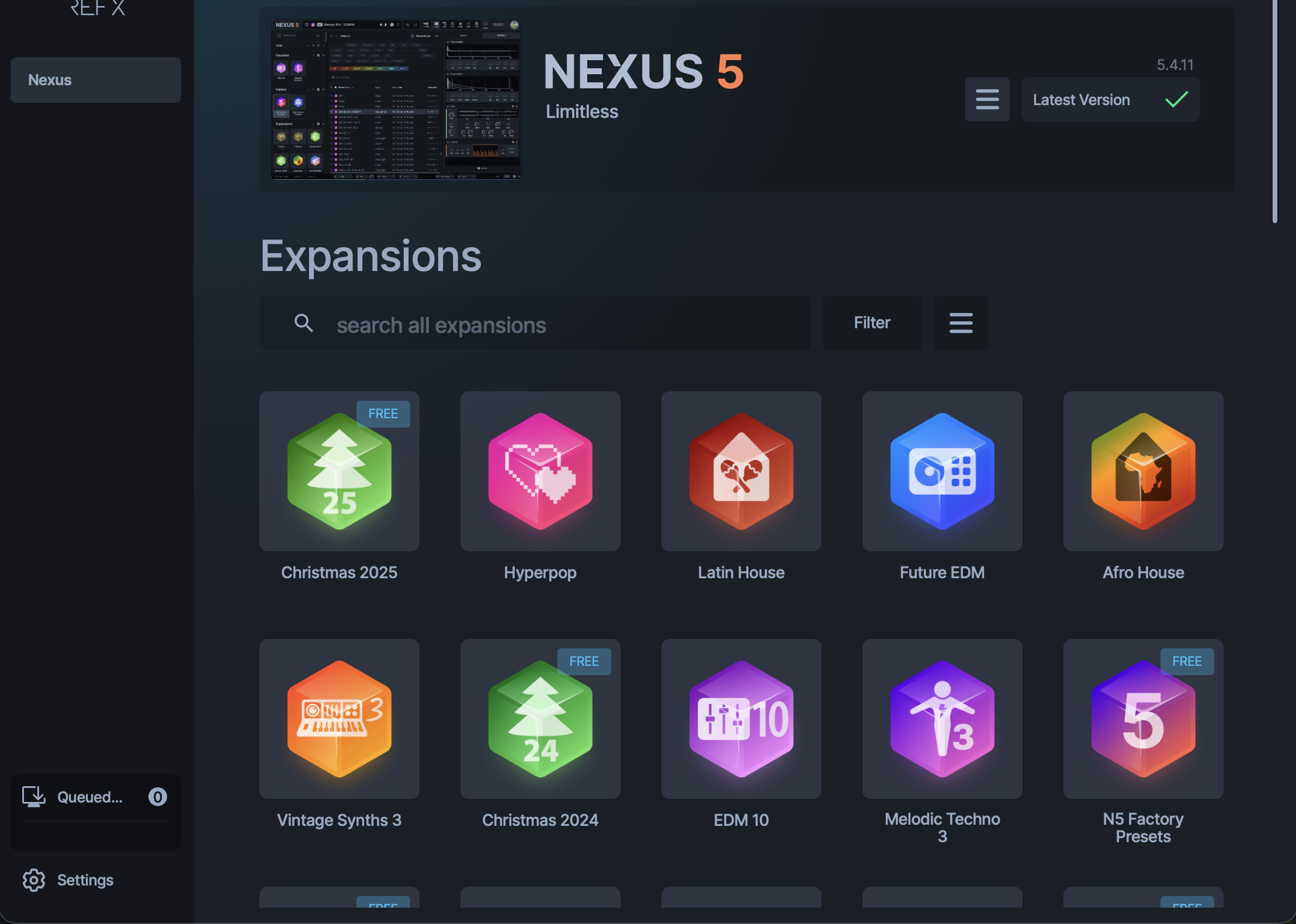 reFX Nexus 5 + 15 paid Expansions